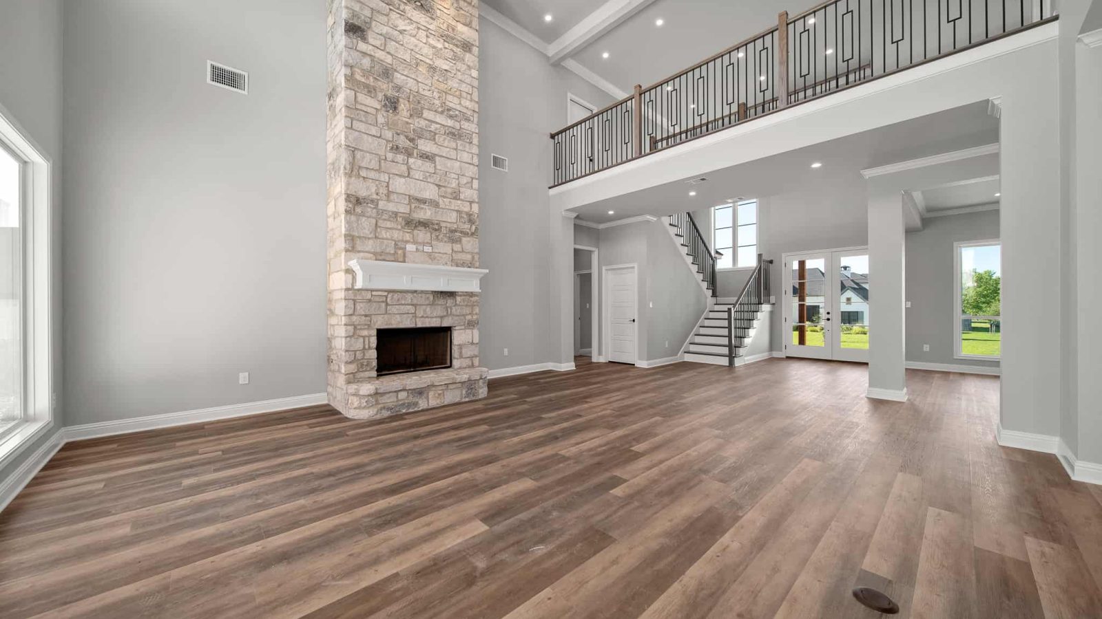 BAM Builders - Living Room with Fireplace